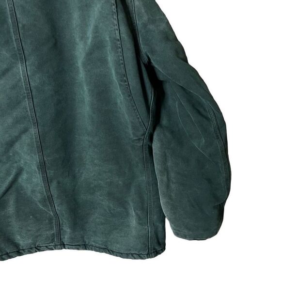 VTG USA Carhartt Quilt Lined Green Coat XL - Picture 8 of 9